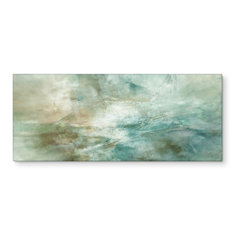 Küchenrückwand Salbeigrünes Nebellicht - Schmucker 120x50 cm