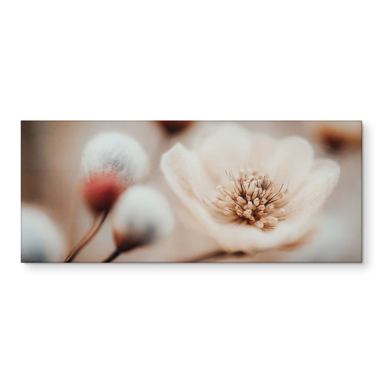 Blumen Küchenrückwand Boho Blüte Soft Beige - Treechild 