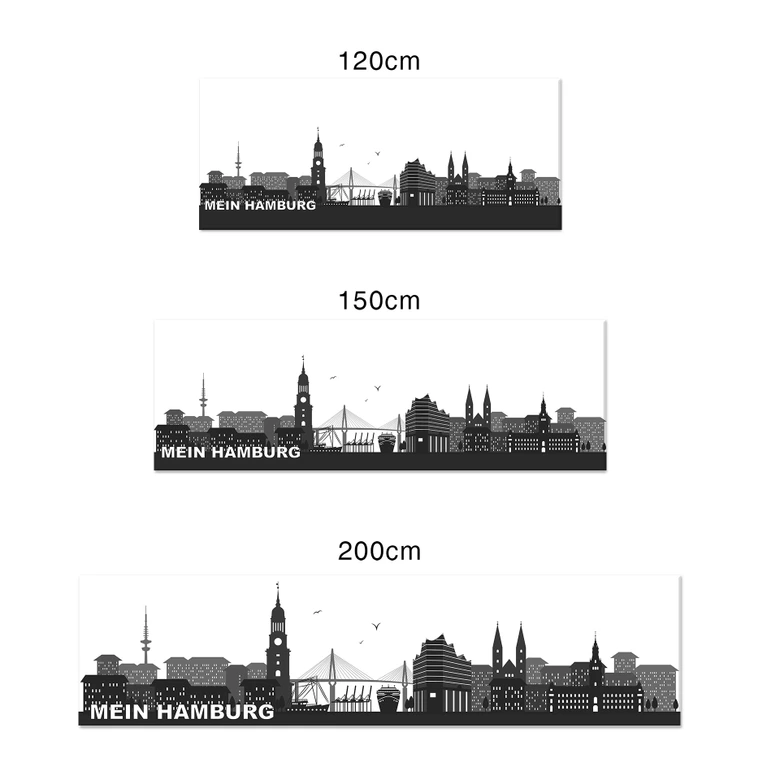 Küchenrückwand - Alu-Dibond - Mein Hamburg 