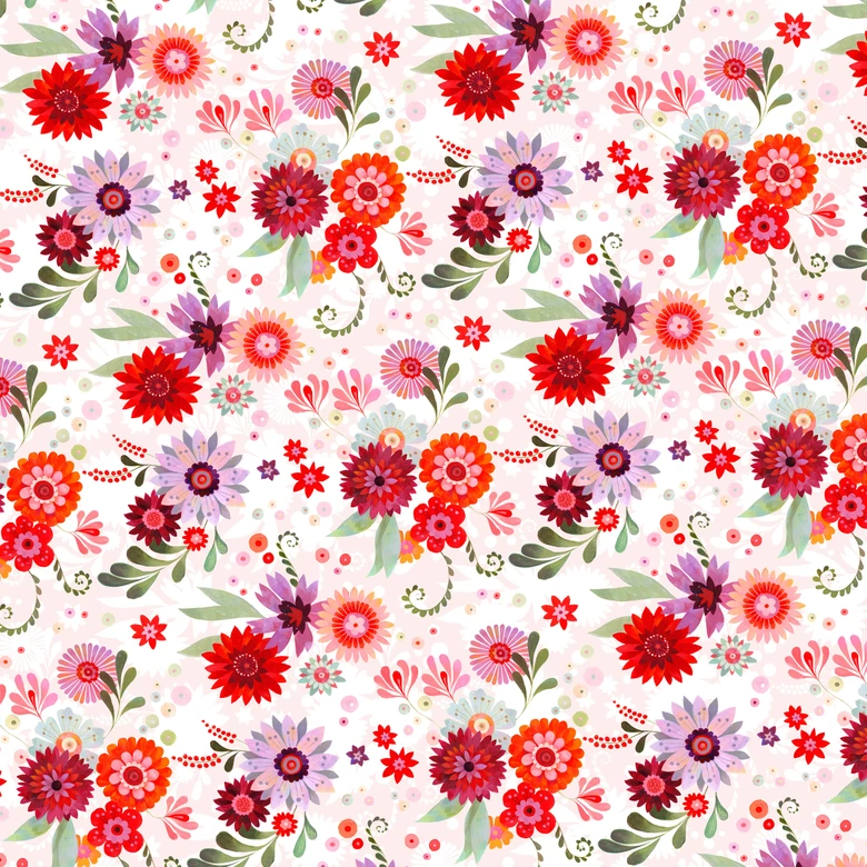 Keukenachterwand - Flowers 