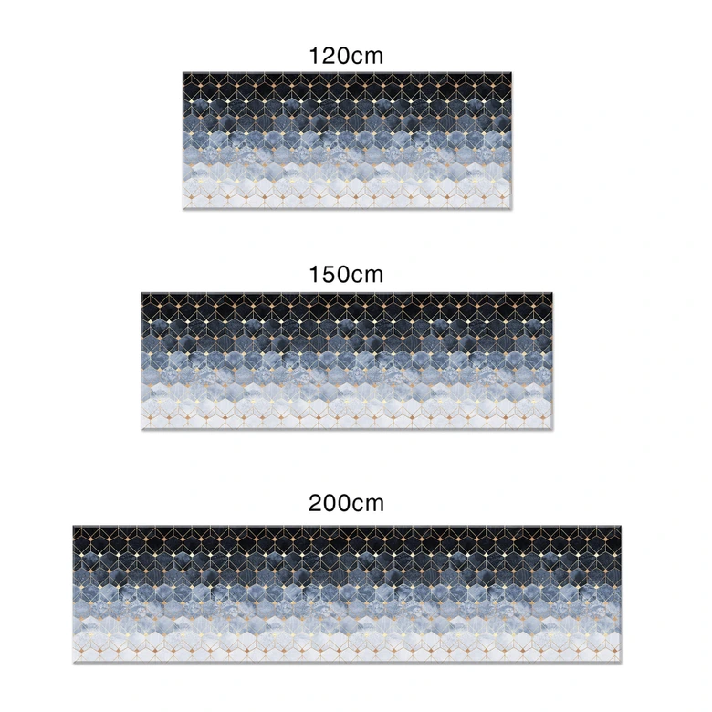 Küchenrückwand Fredriksson - Hexagone: Blau und Gold 