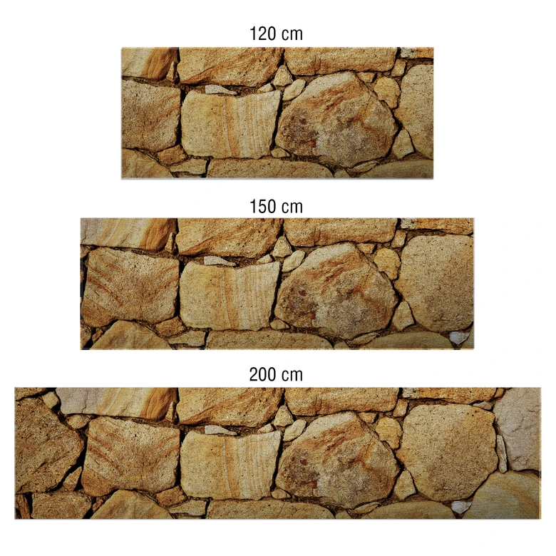 Küchenrückwand - Alu-Dibond-Silber - Mauer 03 