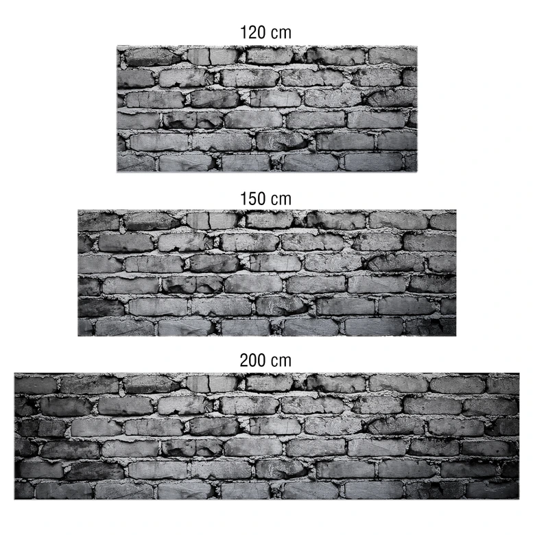 Küchenrückwand - Alu-Dibond-Silber - Mauer 04 