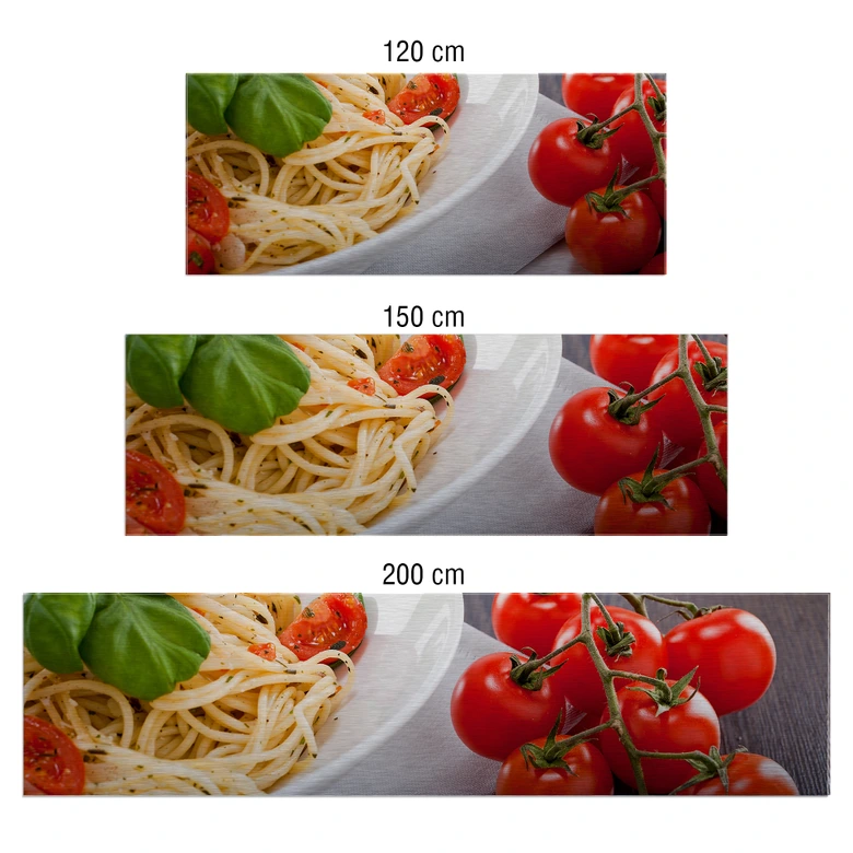 Küchenrückwand - Alu-Dibond-Silber - Pasta Itali 