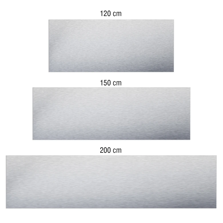 Keukenachterwand - Alu-Dibond Zilver 