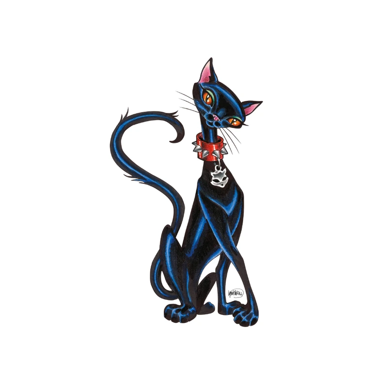 Wandtattoo LA Ink Siamkatze 