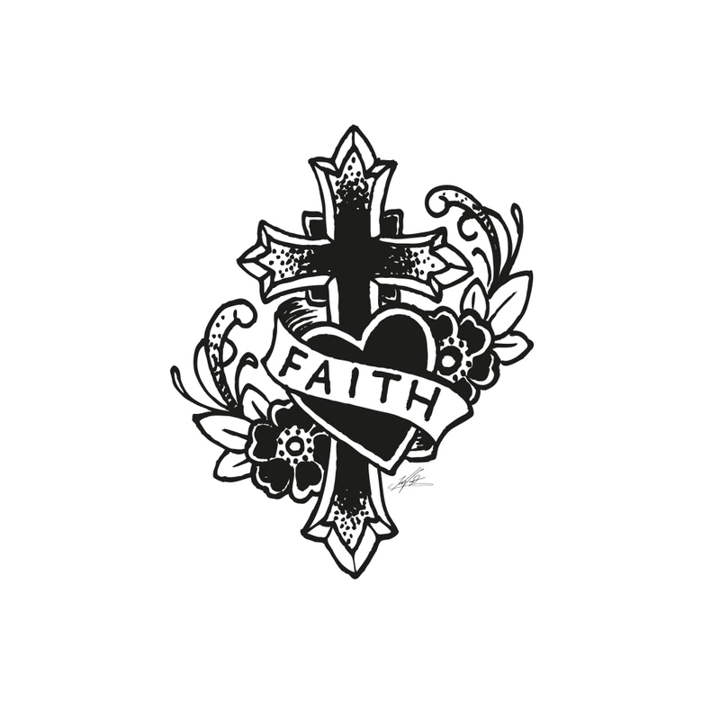 Wandtattoo LA Ink Faith 