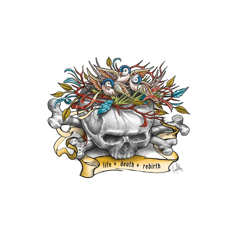 Adesivo murale LA Ink - Rinascita 