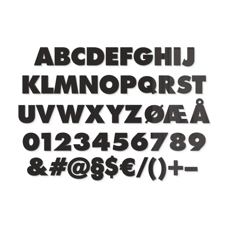 Akrylbogstaver - Futura 