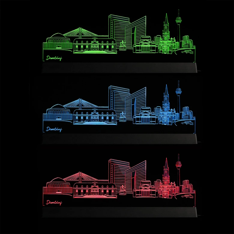 LED Skyline Düsseldorf 