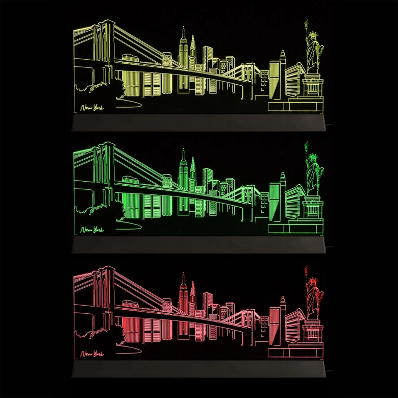 LED Skyline New York 