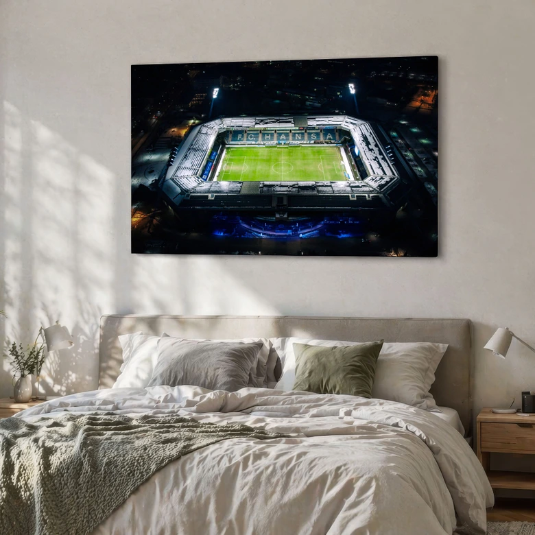 Leinwandbild FC Hansa Rostock Stadion Luftaufnahme 