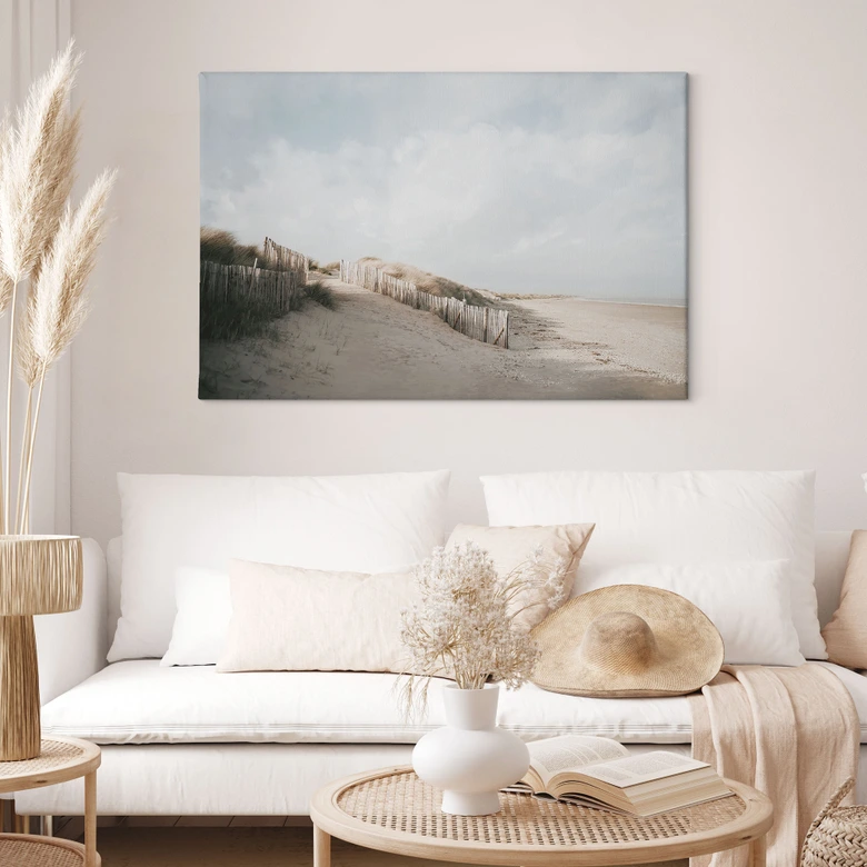 Tableau sur toile Paysage de dunes de la mer du Nord - Annie 