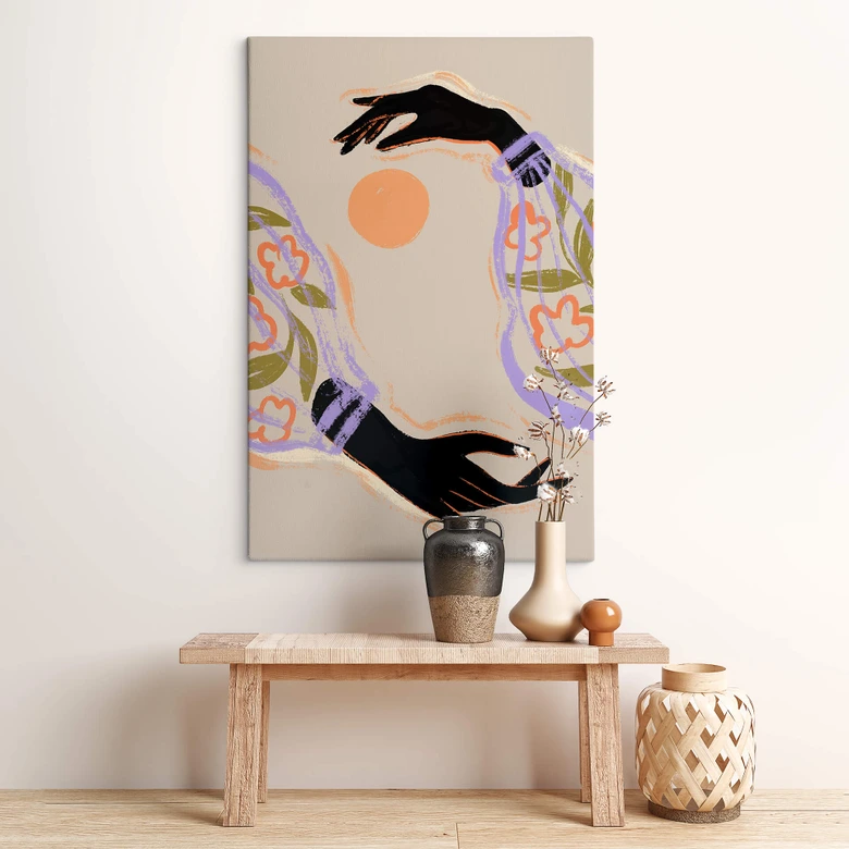 Leinwandbild Kunst - Arty Guava - Umarme die Sonne 