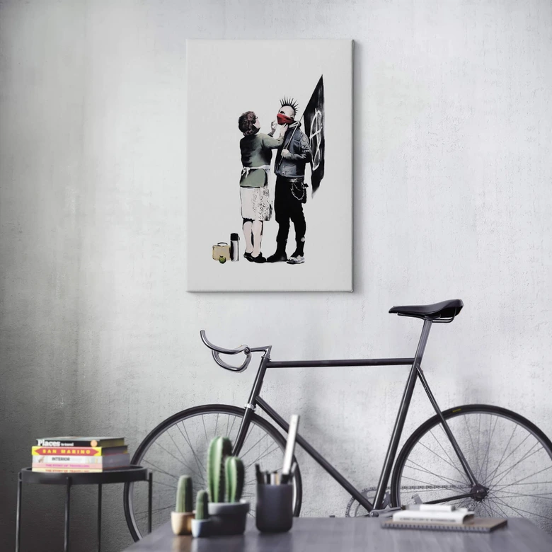 Tableau sur toile Banksy - Mother's Advice 