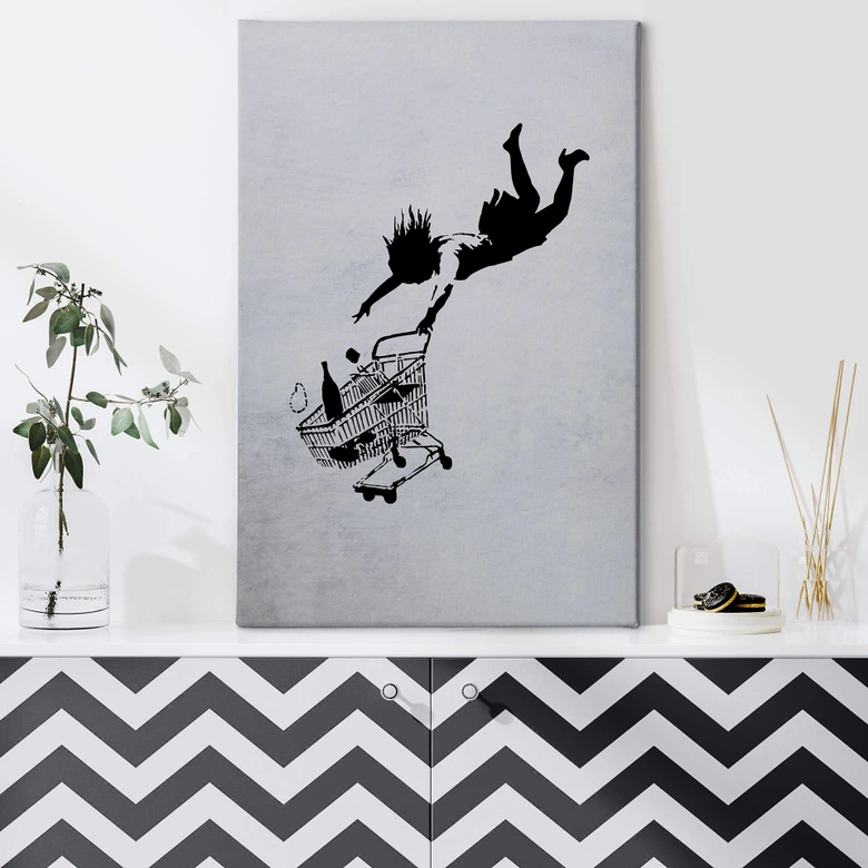 Canvas Banksy - Shop until you Drop 