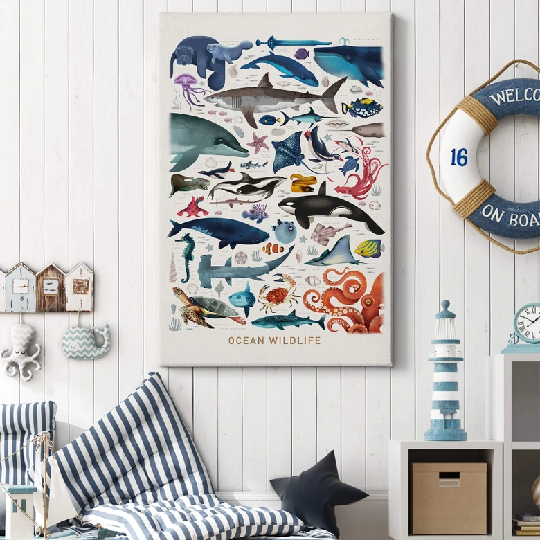 Leinwandbild Braun - Ocean Wildlife 