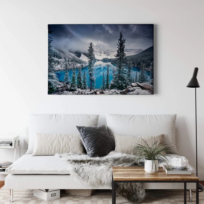 Leinwandbild Cole - Kalter Seeblick 
