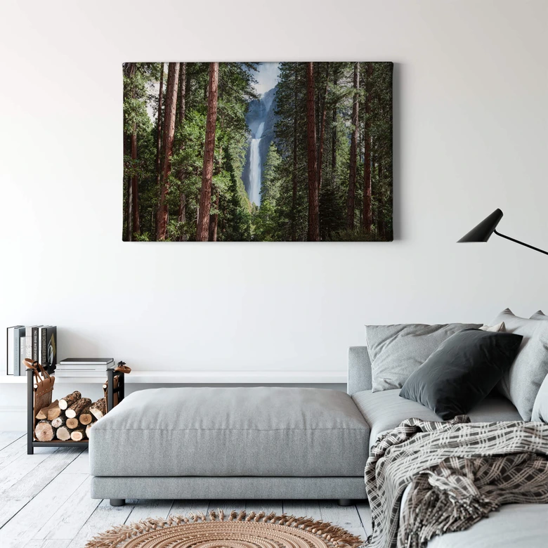 Leinwandbild Colombo - Wasserfall im Wald 