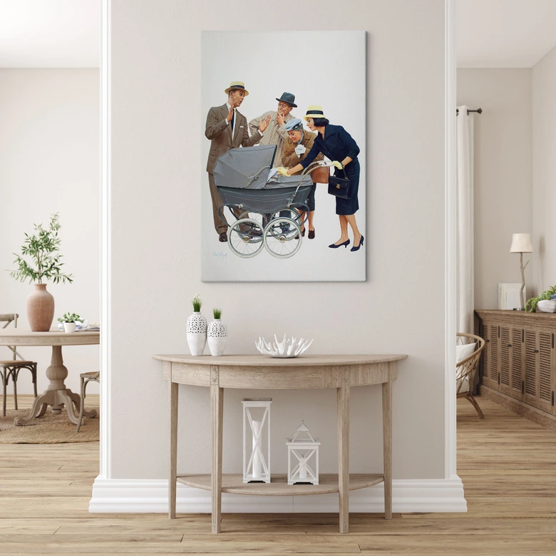 Leinwandbild Kurt Ard - Die Kleine so groß (1961) - 70x100 cm 