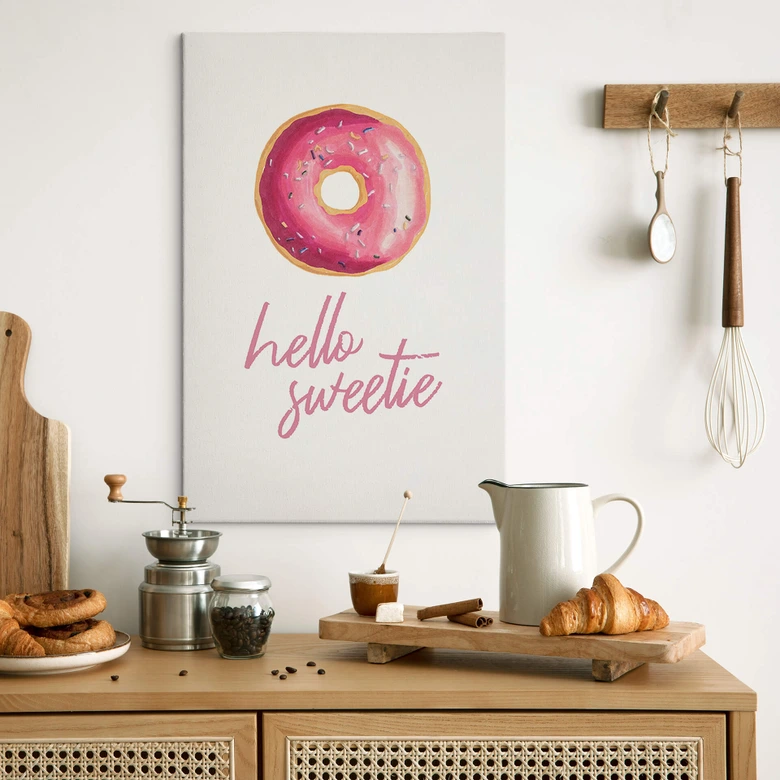 Leinwandbild Donuts - Hello Sweetie 
