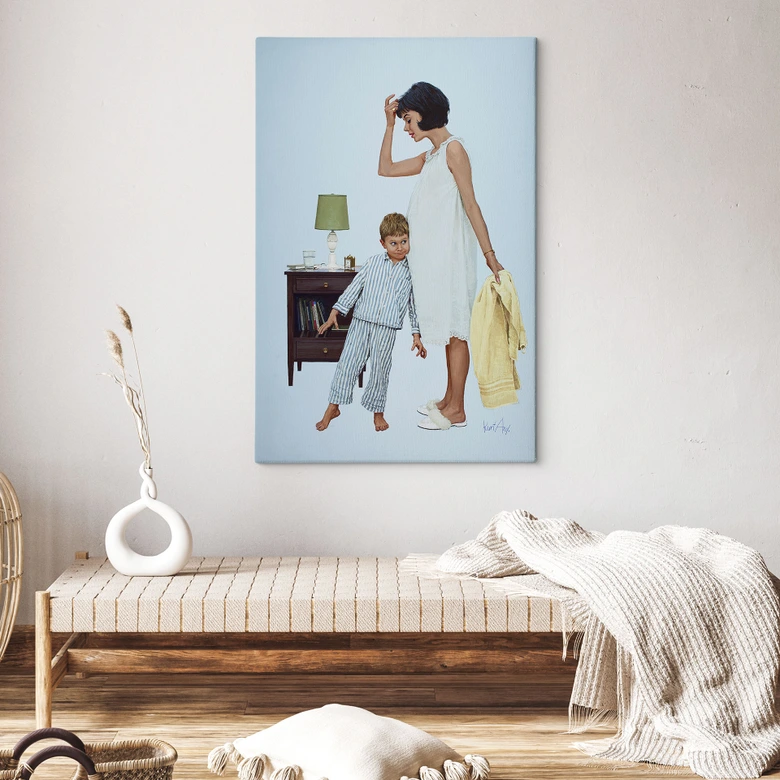 Leinwandbild Doppelter Herzschlag (1964) - Kurt Ard - 70x100 cm 