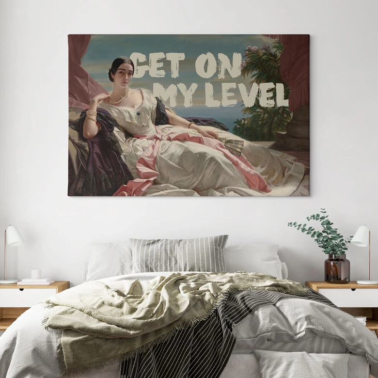 Lienzo Ponte a mi nivel - Inspirado en Winterhalter - Retrato de Leonilla 