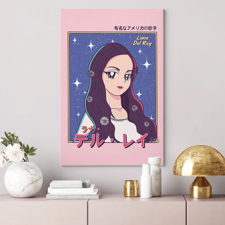 Canvas Anime-Girl "Lana del Rey" - Gomes 