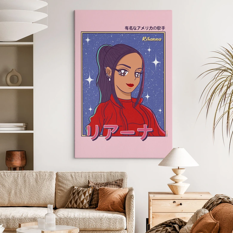 Leinwandbild Anime-Girl "Rihanna" - Gomes 