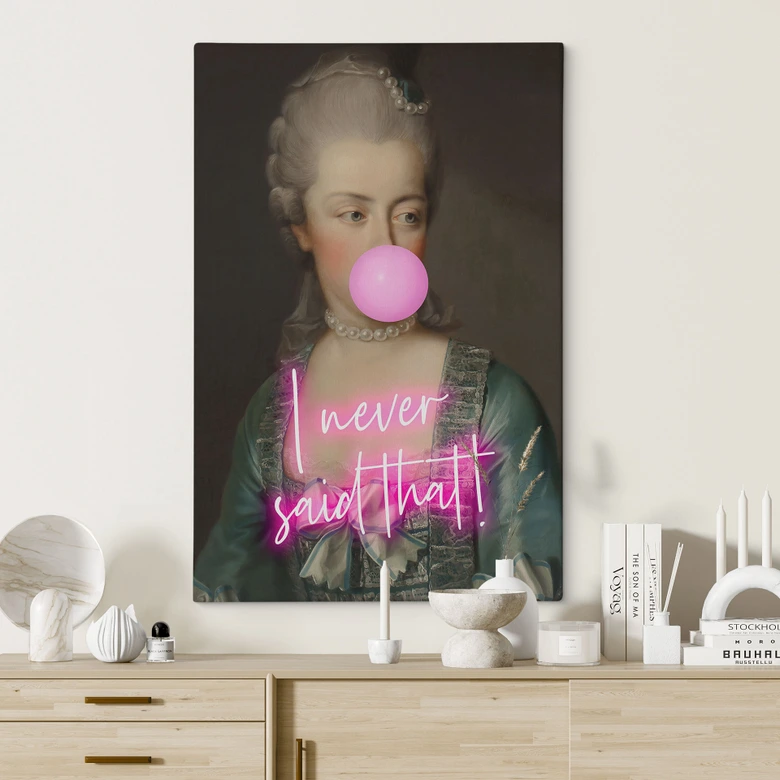 Leinwandbild Marie Antoinette: I never said that - Grace Digital Art 