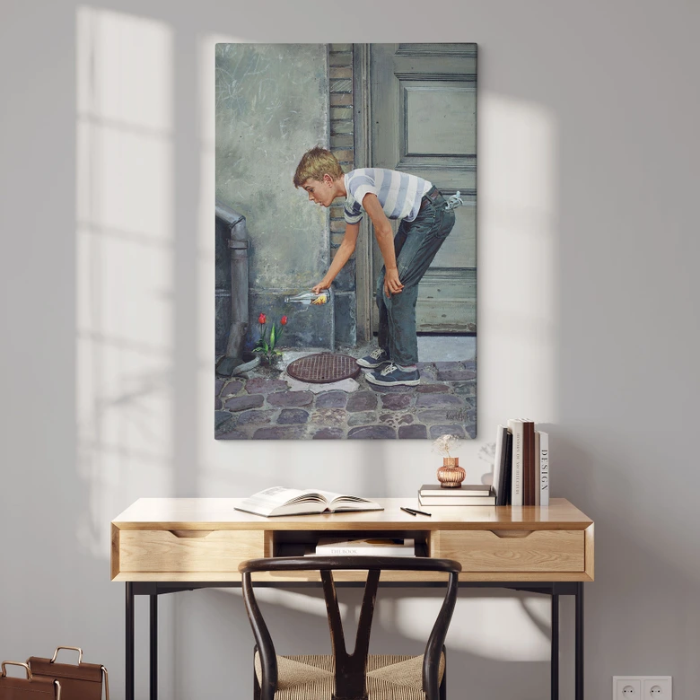 Leinwandbild Kurt Ard - Großstadt-Mirakel (1960) - 70x100 cm 