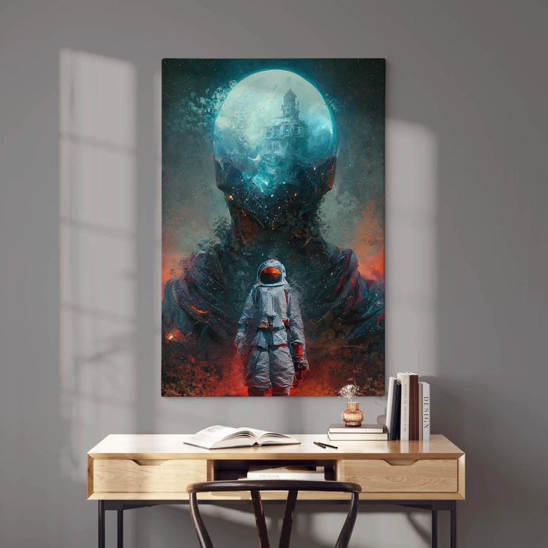Canvas Heine - Astronaut op reis - Astro Cruise 
