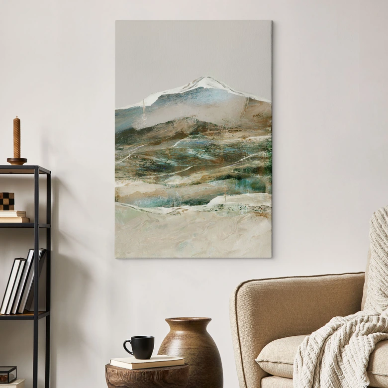 Leinwandbild Berge Abstrakt - Hobday 