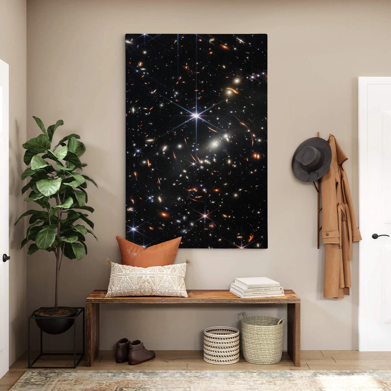 Lienzo Telescopio James Webb - Campo profundo 