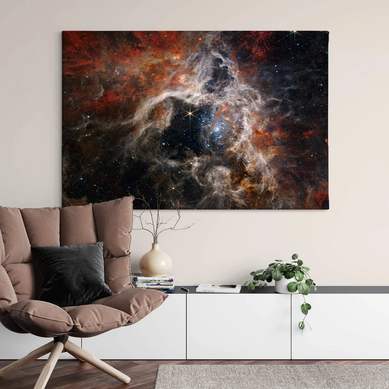 Obraz na płótnie Teleskop Jamesa Webba - Mgławica Tarantula 