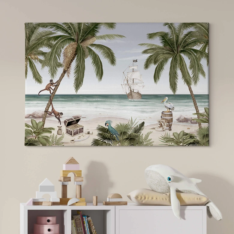 Leinwandbild Kikki Belle - Piratenbucht 