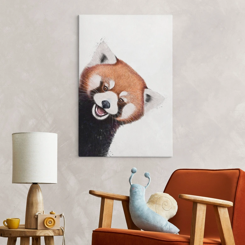 Lienzo Panda rojo - Korenkova 