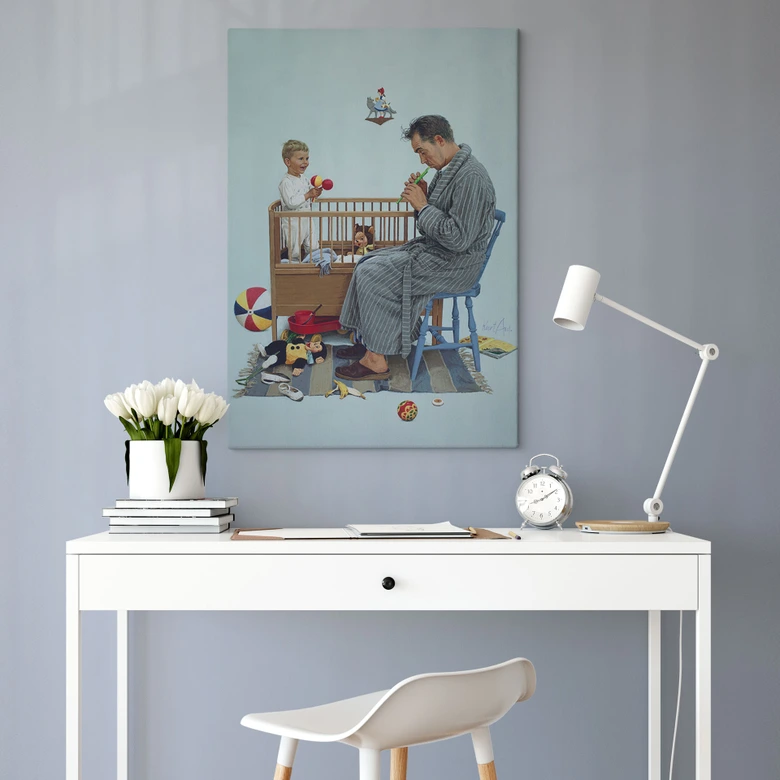 Leinwandbild Kurt Ard - Schlaf, mein Prinzlein, schlaf ein... (1962) - 70x100 cm 