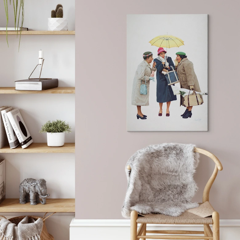 Leinwandbild Kurt Ard - Stellt euch vor! (1960) - 70x100 cm 