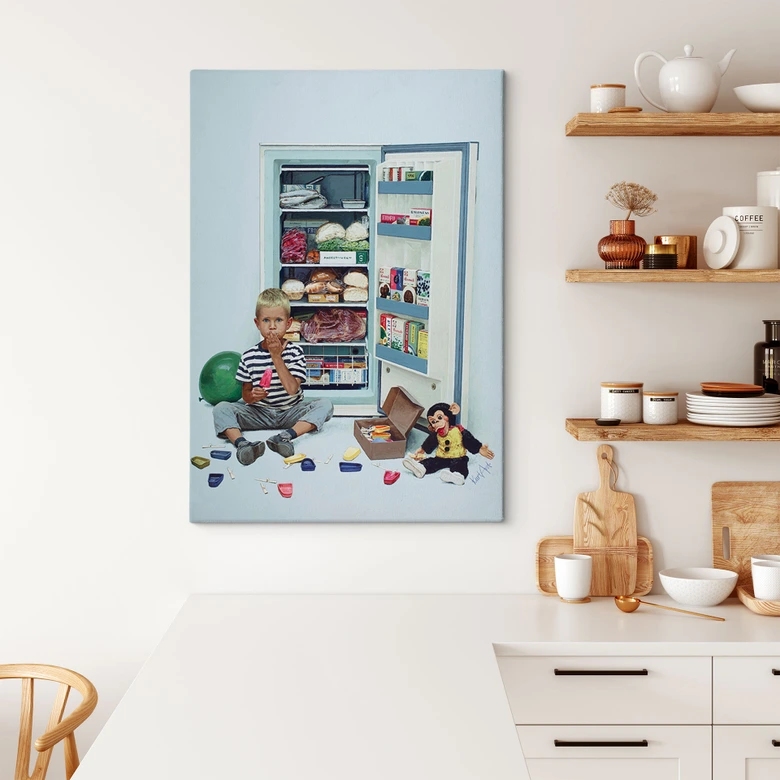 Leinwandbild Kurt Ard - Zu viel des Guten (1963) - 70x100 cm 