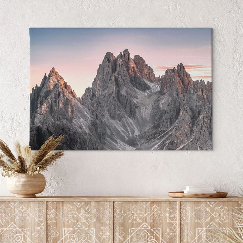 Canvas Høje bjerge - Ling 