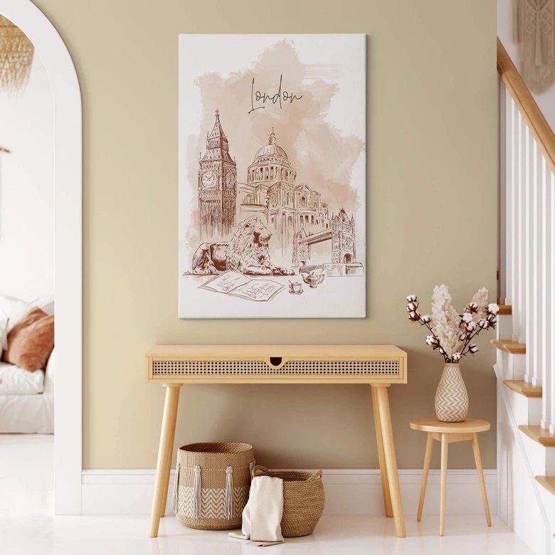 Canvastavla London - Älska din stad 