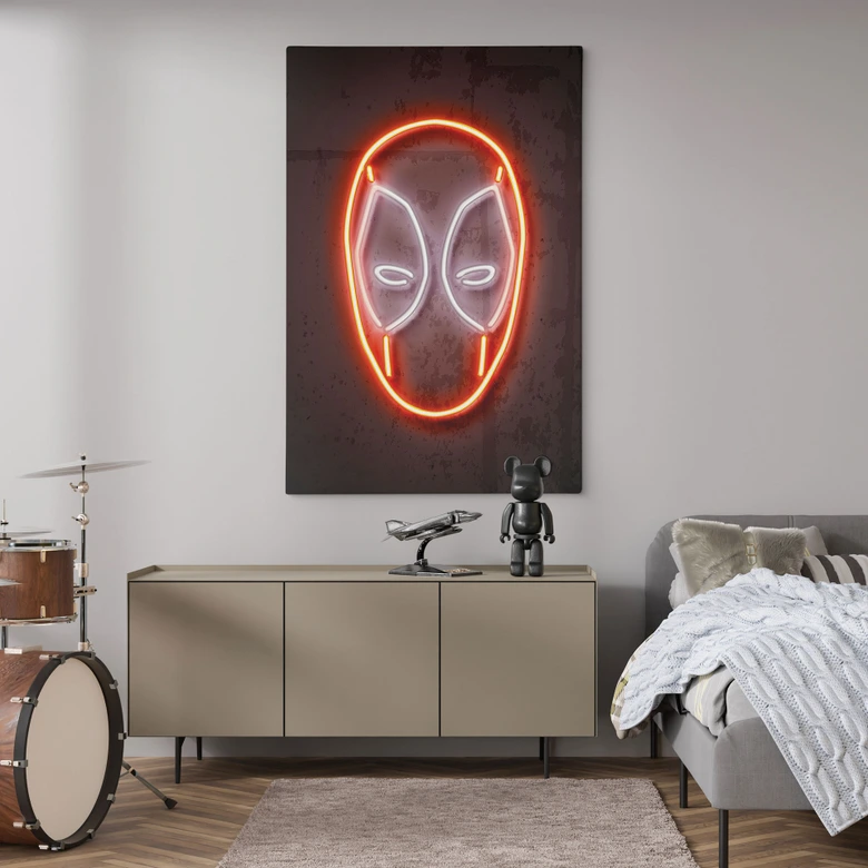 Canvas schilderij Deadpool - Mielu 