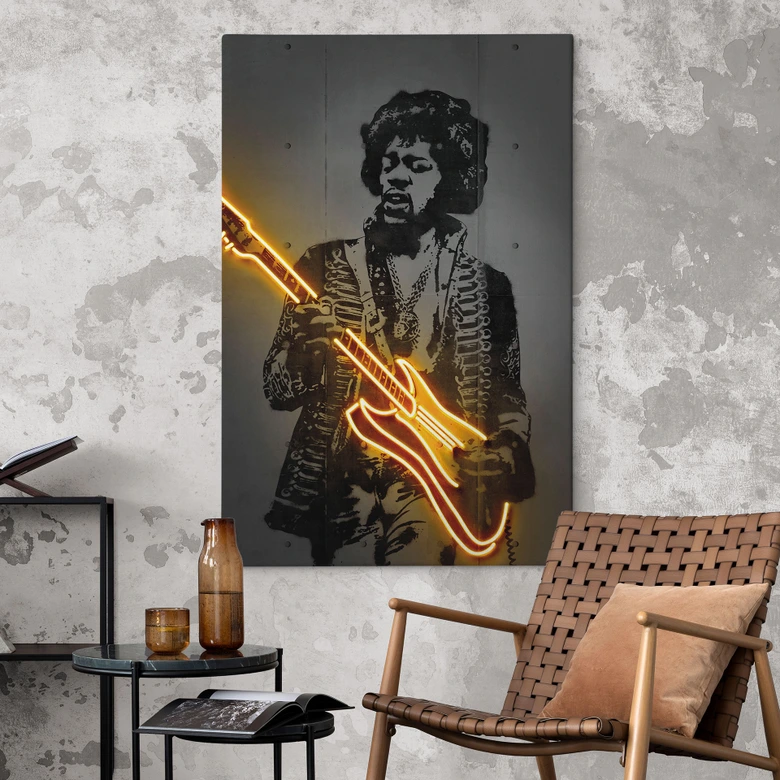 Canvasbillede Jimi Hendrix - Mielu 