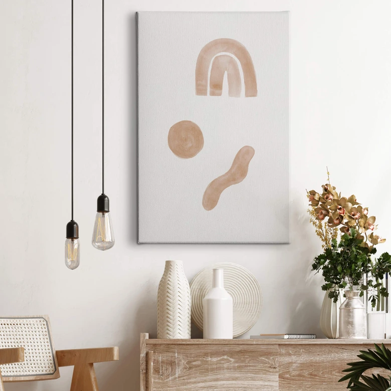 Leinwandbild Nouveauprints - Abstrakt in Sand 
