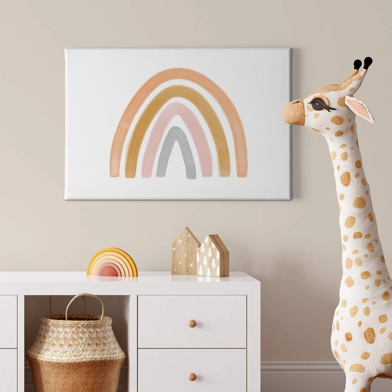 Leinwandbild Nouveauprints - Bunter Regenbogen 