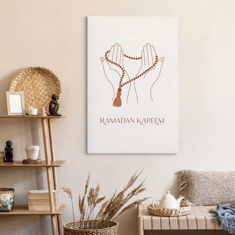 Leinwandbild Ramadan Kareem Hände 