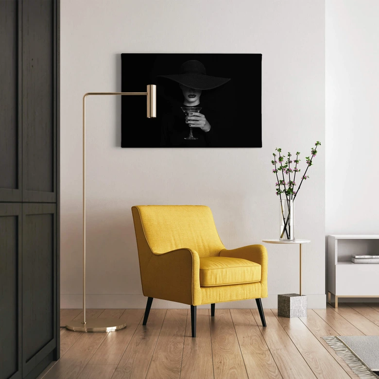 Canvastavla Refat - Ett martiniglas 