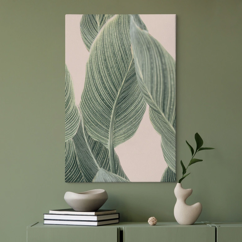 Leinwandbild Calathea Pflanze - Sisi & Seb 