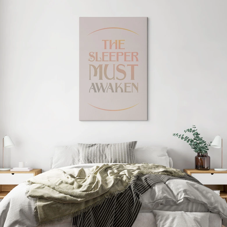 Leinwandbild Filmzitat aus Dune - The Sleeper must awaken 